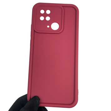 Чохол силіконовий Soft Touch для Xiaomi Poco C40 бордовий (Повний захист камери) 0039787 фото