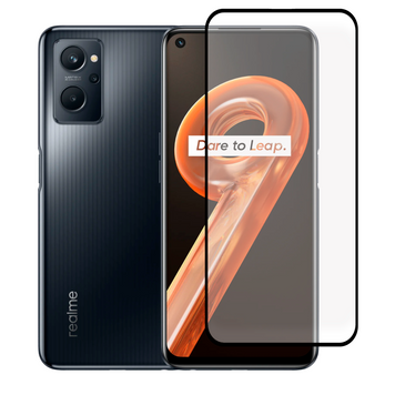 Защитное стекло для телефона Realme 9i противоударное полноэкранное на реалми 9и черное 0038635 фото