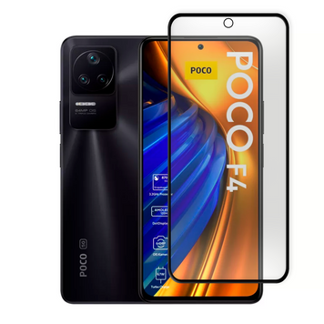 Защитное стекло для телефона Xiaomi Poco F4 противоударное полноэкранное на сяоми поко ф4 черное 0038846 фото
