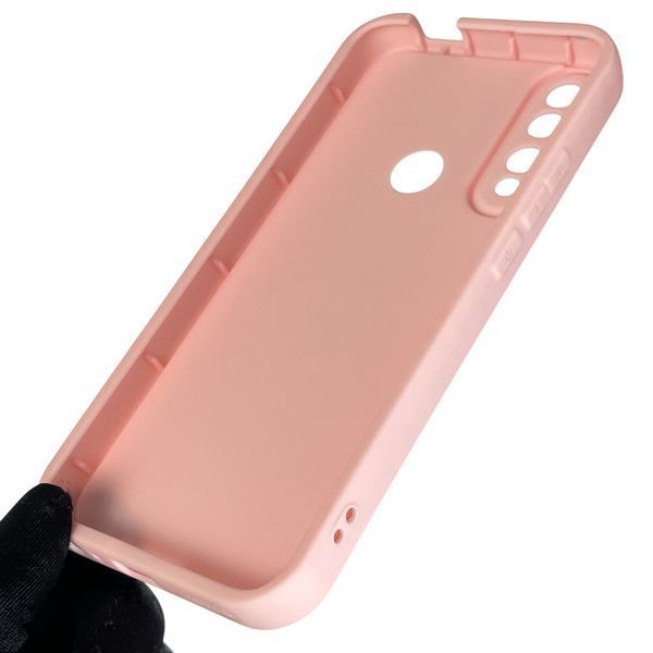 Чохол силіконовий Soft Touch з 3D принтом злого кота для Huawei P Smart Z рожевий (Повний захист камери) 0046925 фото