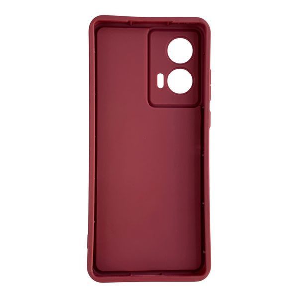 Чохол силіконовий Soft Touch з 3D принтом Сміливі завжди мають щастя для Tecno Spark 20 (KJ5n) бордовий (Повний захист камери) 0070995 фото