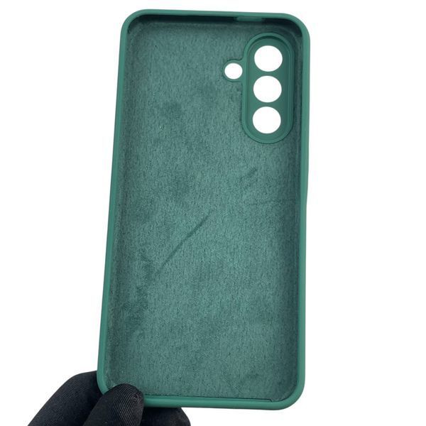 Чехол для Samsung Galaxy A36 5G (SM-A366U) силиконовый с микрофиброй нескользящий на самсунг а36 5г зеленый 0031969 фото