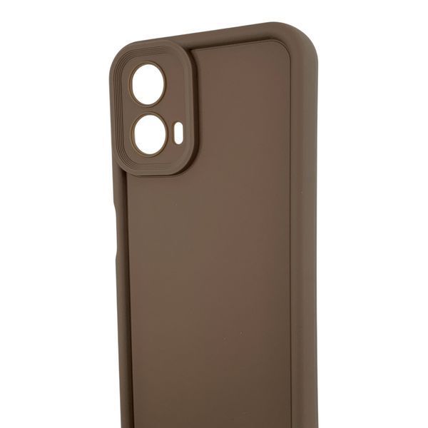 Чохол силіконовий Soft Touch для Motorola G34 коричневий (Повний захист камери) 0054409 фото