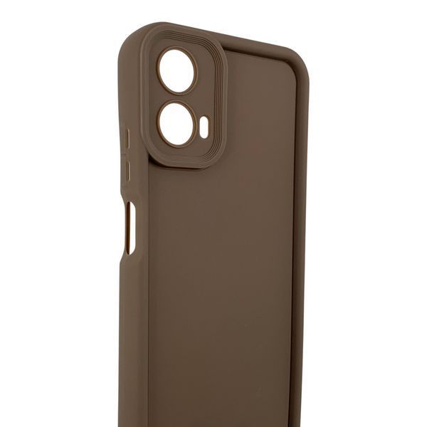 Чохол силіконовий Soft Touch для Motorola G34 коричневий (Повний захист камери) 0054409 фото