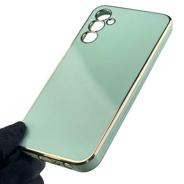 Чехол для Samsung Galaxy M34 5G (SM-M346) женский с золотой окантовкой на самсунг м34 5г мятный 0012206 фото