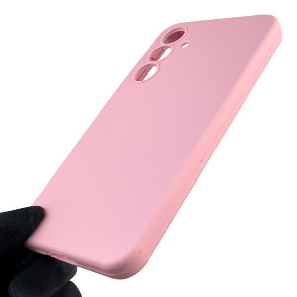 Чехол для Samsung Galaxy A55 5G (SM-A556B) силиконовый с микрофиброй нескользящий на самсунг а55 5г розовый 0032077 фото