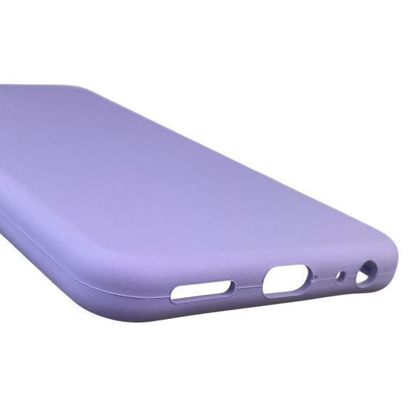 Чохол для Vivo Y21 силіконовий з мікрофіброю нековзний на віво у21 бузковий 0032335 фото