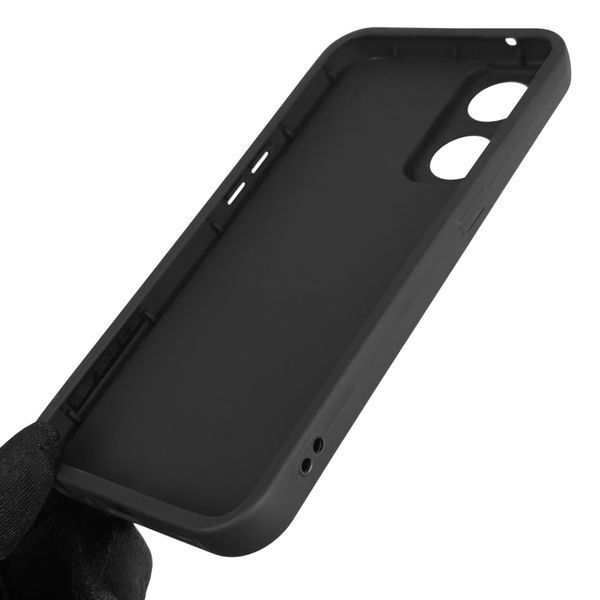 Чехол силиконовый оригинальный Soft Touch с 3D принтом смешного теда мишки для OPPO Reno 8T 4G черный (Полная защита камеры) 0048492 фото