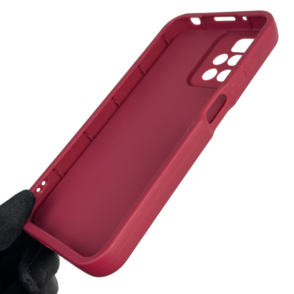 Чехол силиконовый Soft Touch с 3D принтом Майнкрафт для Xiaomi Redmi 10 бордовый (Полная защита камеры) 0041392 фото