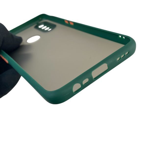 Чохол для телефона Oppo A31 з високими бортами із захистом камери на оппо а31 темно-зелений 0025906 фото