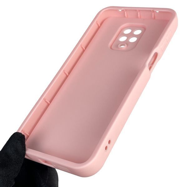 Чохол силіконовий оригінальний Soft Touch з 3D принтом мему сібу для Xiaomi Redmi Note 9 Pro рожевий (Повний захист камери) 0048009 фото