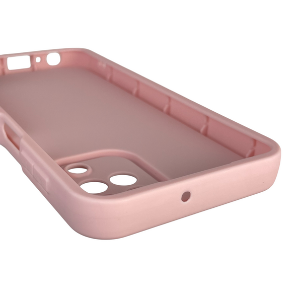 Чехол силиконовый Soft Touch для Samsung Galaxy M22 4G (SM-M225F) пудровый (Полная защита камеры) 0039583 фото