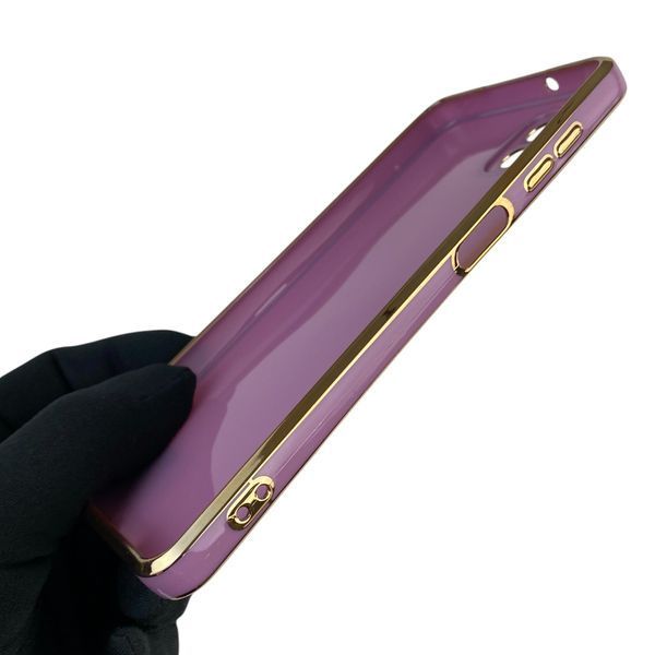 Чохол для Samsung Galaxy M12 (SM-M127F) із захистом камери із золотою окантовкою на самсунг м12 чорничний gs1 0020183 фото