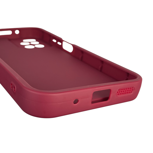 Чехол силиконовый Soft Touch с 3D принтом Майнкрафт для Xiaomi Redmi 10 бордовый (Полная защита камеры) 0041392 фото
