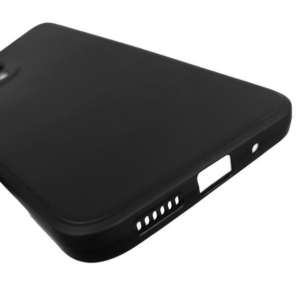 Чехол для Xiaomi Redmi 12 4G однотонный с квадратными гранями с защитой камеры на сяоми редми 12 4г чёрный 0001209 фото