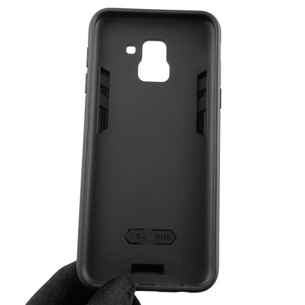 Чехол для телефона Samsung Galaxy J6 2018 (SM-J600) бронированный с кольцом на самсунг дж6 2018 чёрный 0025720 фото