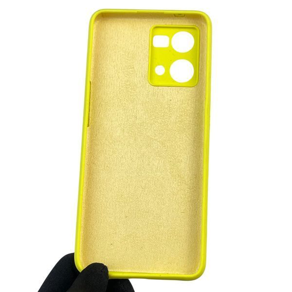 Чохол для Oppo Reno 7 4G силіконовий з мікрофіброю нековзний на оппо рено 7 4г жовтий 0031788 фото