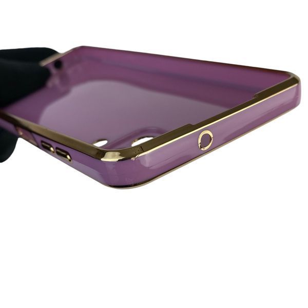 Чохол для Samsung Galaxy M12 (SM-M127F) із захистом камери із золотою окантовкою на самсунг м12 чорничний gs1 0020183 фото