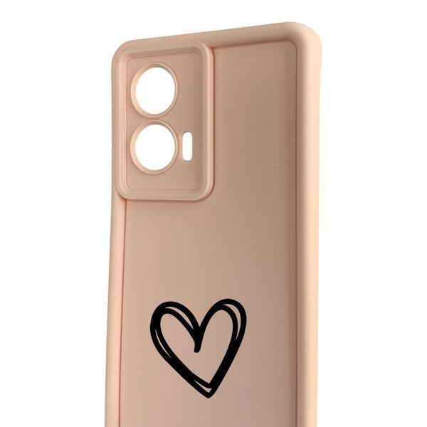 Чохол силіконовий Soft Touch з 3D принтом Серце для Realme 8 Pro рожевий (Повний захист камери) 0067168 фото