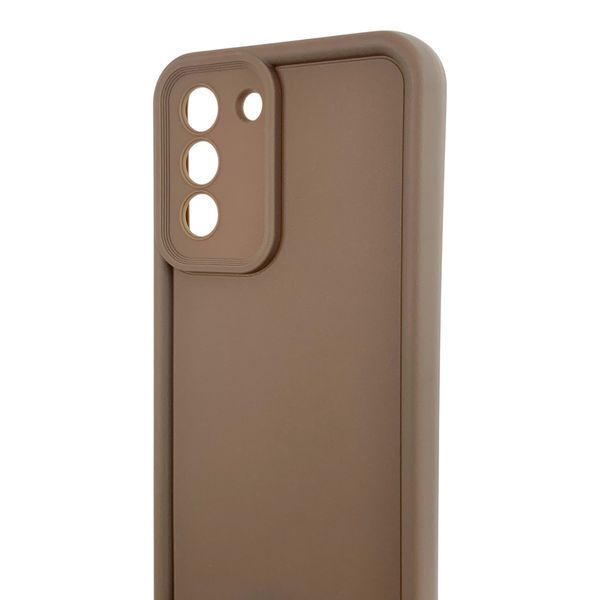 Чохол силіконовий Soft Touch для Samsung Galaxy S21 FE коричневий (Повний захист камери) 0054027 фото