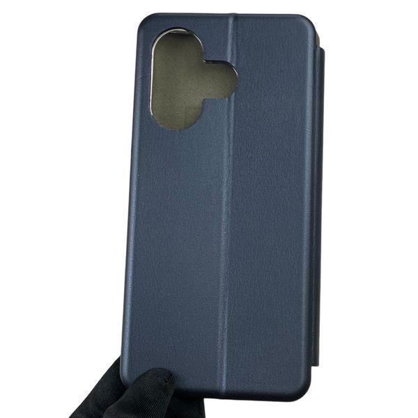 Чехол-книжка для Xiaomi Poco M6 с подставкой на сяоми поко м6 темно-синя 0012102 фото