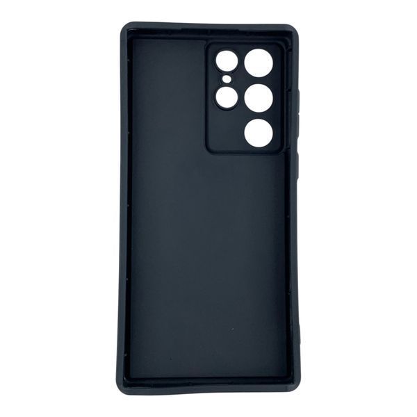 Чехол силиконовый Soft Touch для Samsung Galaxy S22 Ultra черный (Полная защита камеры) 0054072 фото