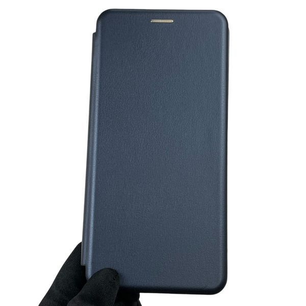 Чехол-книжка для Xiaomi Poco M6 с подставкой на сяоми поко м6 темно-синя 0012102 фото