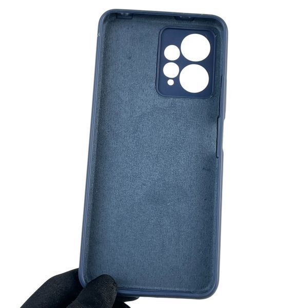 Чохол для Xiaomi Redmi Note 12 4G силіконовий з мікрофіброю нековзний на сяомі редмі нот 12 4г темно-синій 0032702 фото