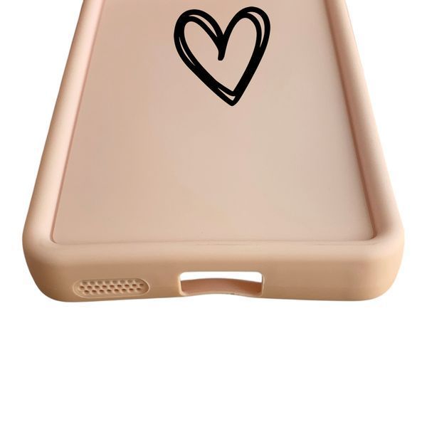 Чохол силіконовий Soft Touch з 3D принтом Серце для Realme 8 Pro рожевий (Повний захист камери) 0067168 фото