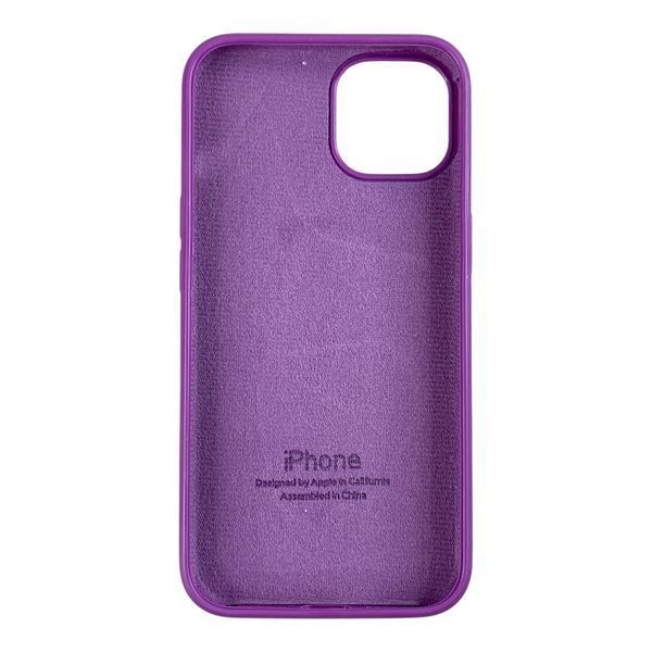Чехол Silicone Case для Apple iPhone 13 фиолетовый (софт-тач, закрытый низ, бортик камеры) 0061915 фото