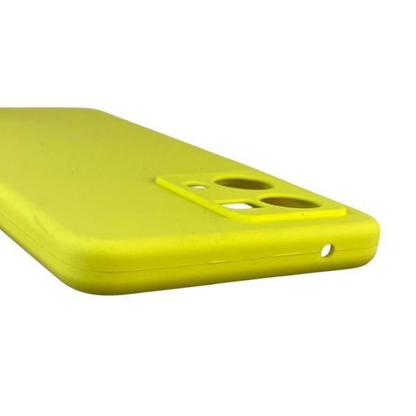 Чохол для Oppo Reno 7 4G силіконовий з мікрофіброю нековзний на оппо рено 7 4г жовтий 0031788 фото