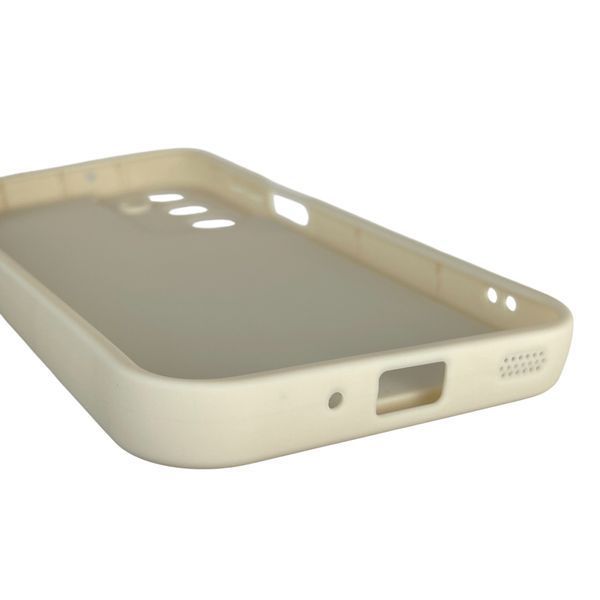 Чохол силіконовий оригінальний Soft Touch з 3D принтом кумедний тед ведмідик для Samsung Galaxy A16 5G (SM-A166) молочний (Повний захист камери) 0048593 фото