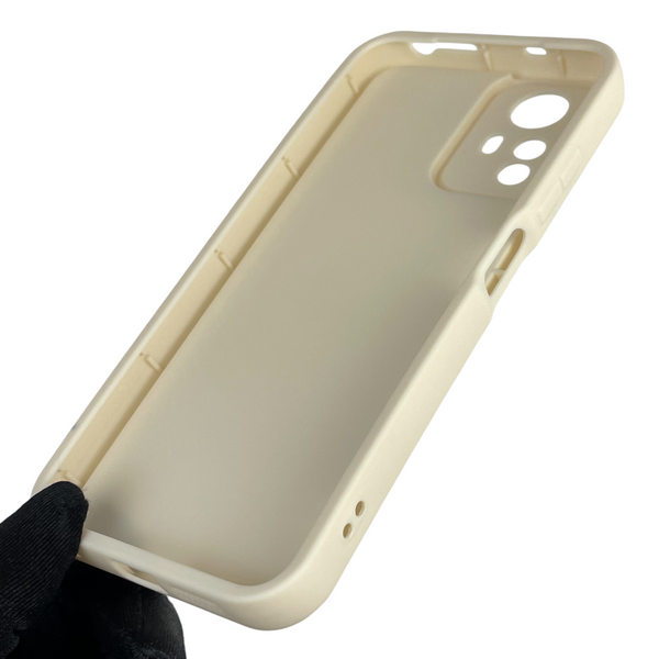 Чохол силіконовий Soft Touch з 3D принтом жіночим для Xiaomi Redmi Note 12s 4G молочний (Повний захист камери) 0043083 фото