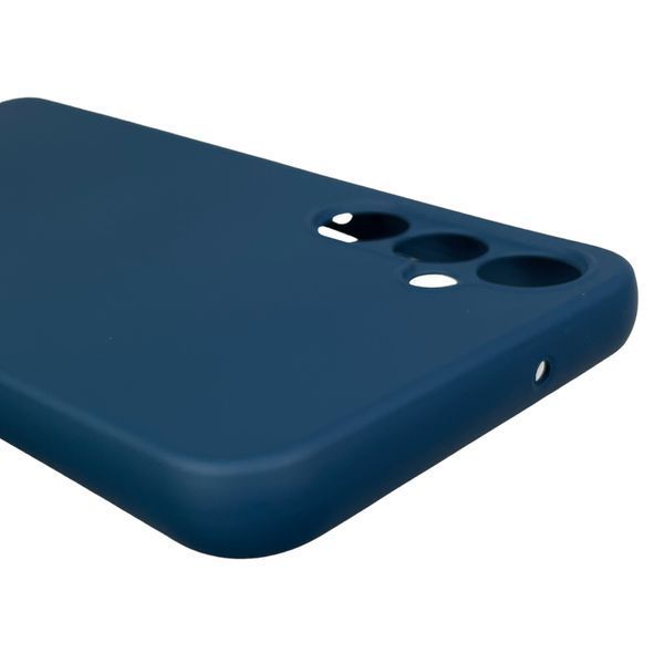 Чехол для Samsung Galaxy A05S SM-A057 матовый с микрофиброй на самсунг а05с тёмно-синий 0002289 фото