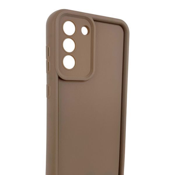 Чохол силіконовий Soft Touch для Samsung Galaxy S21 FE коричневий (Повний захист камери) 0054027 фото