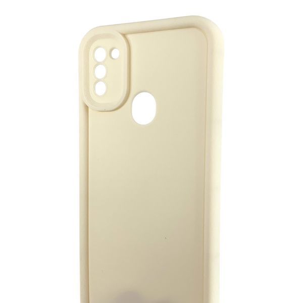 Чехол силиконовый Soft Touch для Samsung Galaxy A11 молочный (Полная защита камеры) 0053977 фото