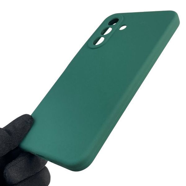 Чехол для Samsung Galaxy A36 5G (SM-A366U) силиконовый с микрофиброй нескользящий на самсунг а36 5г зеленый 0031969 фото