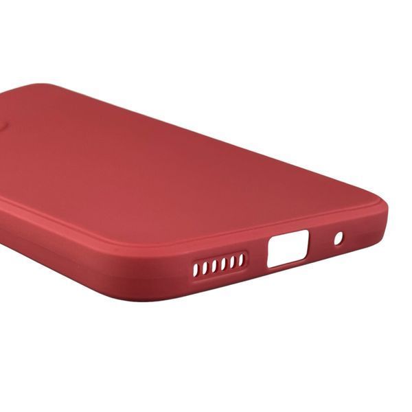 Чехол для Xiaomi Redmi 12 4G с квадратными гранями с защитой камеры на сяоми редми 12 4г красный 0012738 фото