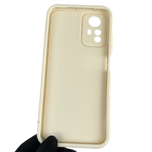Чохол силіконовий Soft Touch з 3D принтом жіночим для Xiaomi Redmi Note 12s 4G молочний (Повний захист камери) 0043083 фото