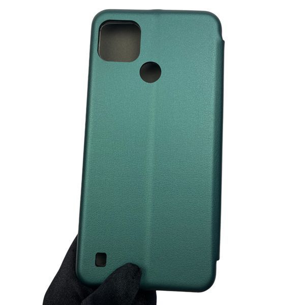 Чехол-книжка для Realme C25Y с подставкой на реалми с25у зелёная 0002215 фото