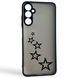 Чехол для телефона Samsung Galaxy A05S (SM-A057) с 3D принтом звездочки с высокими бортами черный 0059222 фото 1