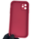 Чохол силіконовий Soft Touch з 3D принтом для Apple iPhone 11 бордовий (Повний захист камери) 0040225 фото 3