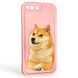 Чехол силиконовый Soft Touch с 3D принтом мема сибу для Apple iPhone 8 Plus розовый (Полная защита камеры) 0048336 фото 1