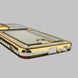 Чохол для Samsung Galaxy M32 4G (SM-M325F) із золотою окантовкою з кишенькою для карток на самсунг м32 золотий 0013198 фото 6