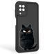 Чохол силіконовий оригінальний Soft Touch з 3D принтом злого кота для Samsung Galaxy M12 (SM-M127F) чорний (Повний захист камери) 0046371 фото 1