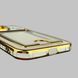 Чехол для Apple iPhone 14 Pro Max с золотой окантовкой с карманом для карт на айфон 14 про макс золотой 0013016 фото 6