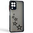 Чохол для телефона Samsung Galaxy A22 4G (SM-A225F) с 3D принтом зірочки із захистом камери чорний 0059223 фото