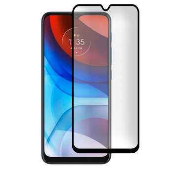 Захисне скло МАТОВЕ для телефона Motorola Moto E7 Power протиударне повноекранне на моторола е7 павер чорне 0039148 фото