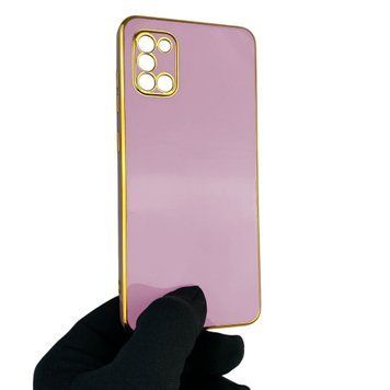 Чехол для Samsung Galaxy A31 SM-A315F с защитой камеры с золотой окантовкой на самсунг а31 черничный gs1 0019738 фото