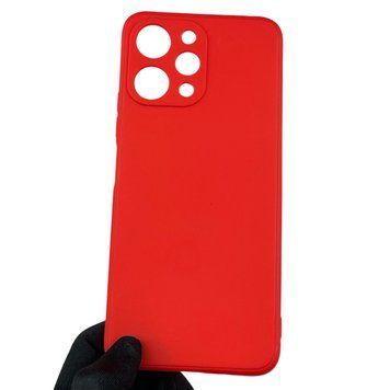 Чехол для Xiaomi Redmi 12 4G с квадратными гранями с защитой камеры на сяоми редми 12 4г красный 0012739 фото